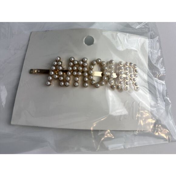 H&M Large Pearl and Gold Hair Pin, J-01 - Picture 4 of 4